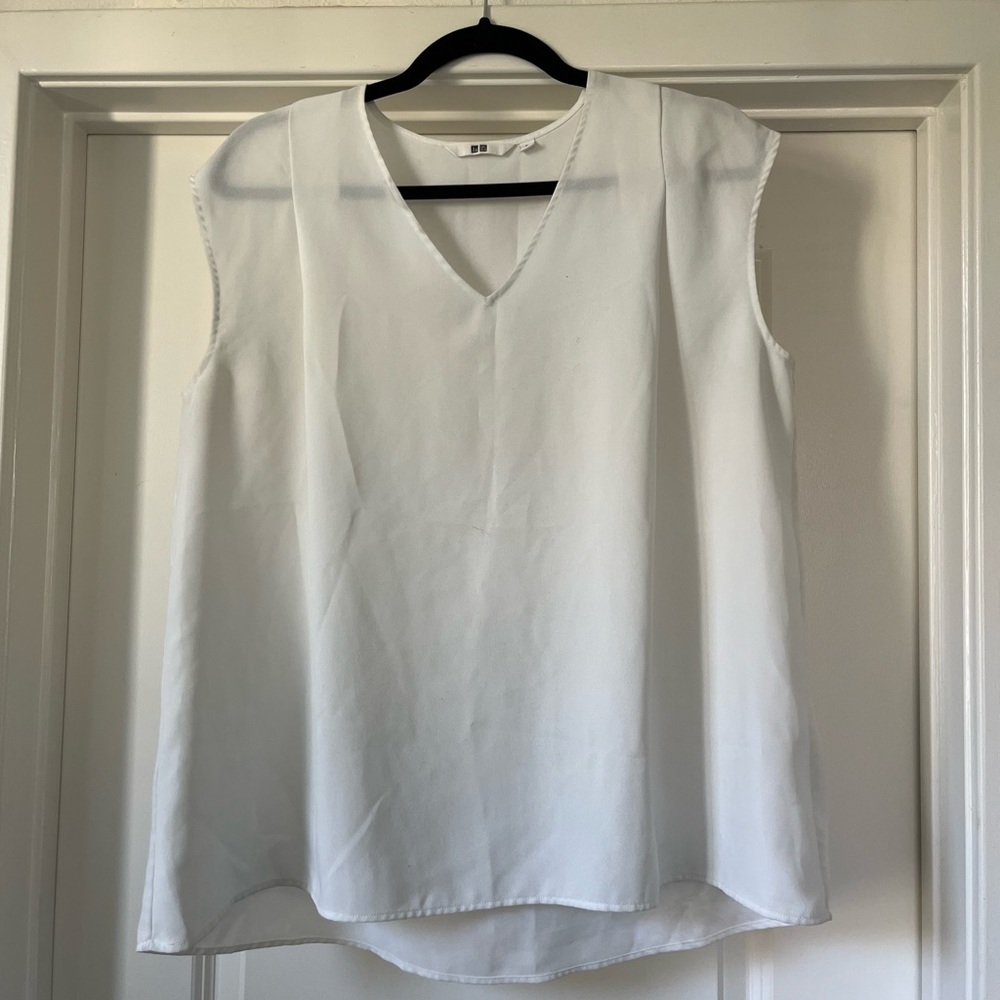 Pleated shoulder blouse